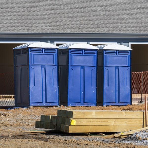 what is the expected delivery and pickup timeframe for the porta potties in Rutledge Alabama